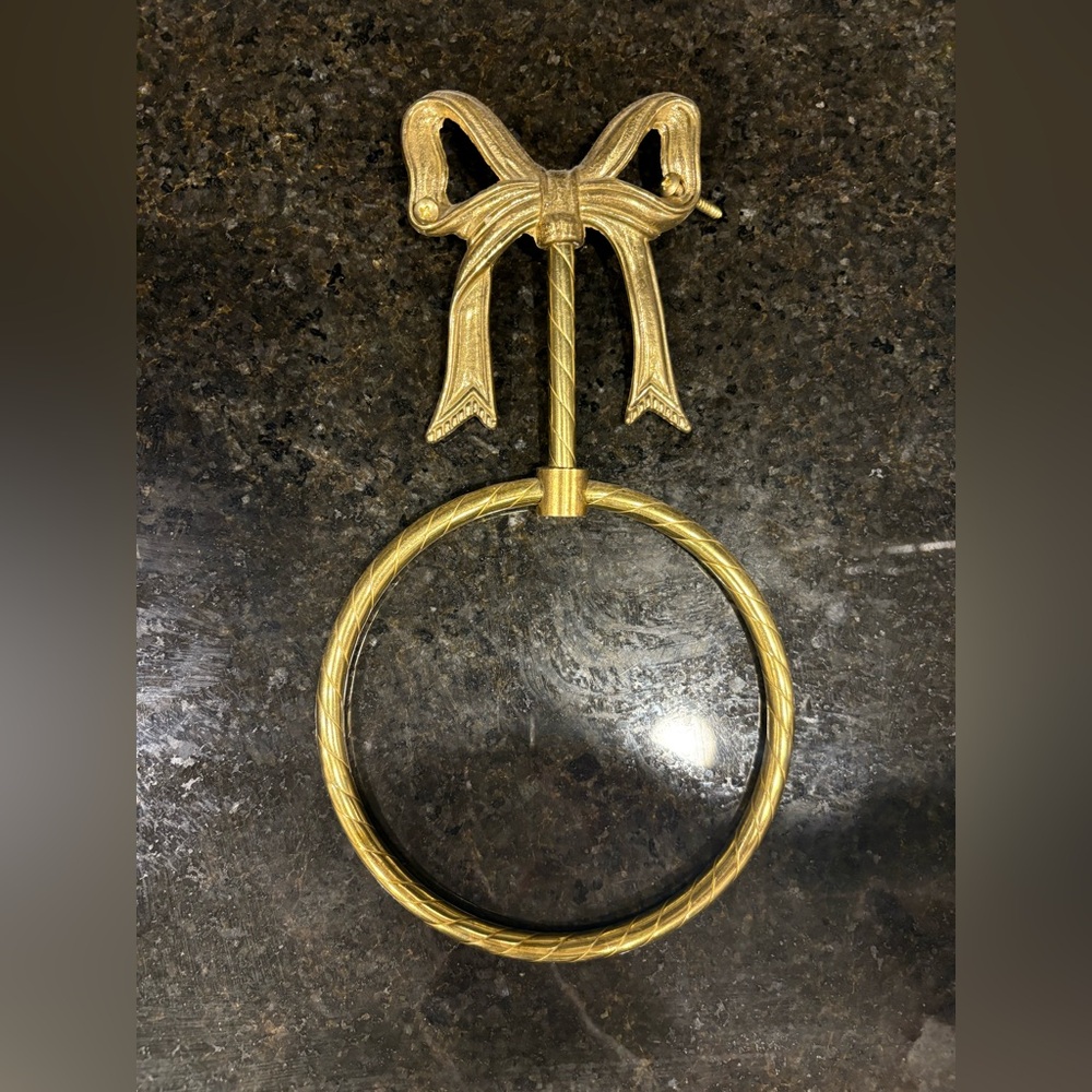 Vintage Bras Towel Ring with Bow Design
